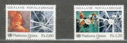 ONU GENEVE MNH ** 156-157 Lutte Contre Le Trafic De Drogue Enfant Ouvrier Agricole - Nuovi