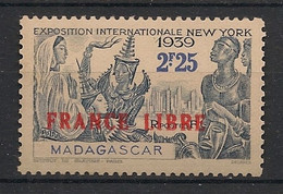 MADAGASCAR - 1942 - N°YT. 238 - France Libre - Neuf GC** / MNH / Postfrisch - Nuevos