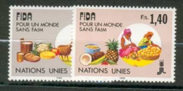 ONU GENEVE MNH ** 163-164 Développement De L'agriculture Nourriture Berger Fruit - Unused Stamps