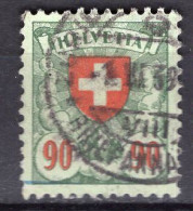 T1806 - SUISSE SWITZERLAND Yv N°208a Gauffre - Gebraucht