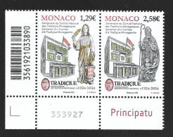 Monaco 2024 - Centenaire Du Comité National Des Traditions Monégasques ** (diptyque) - Unused Stamps