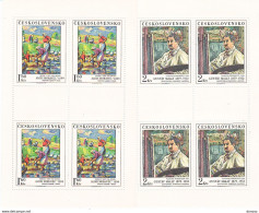 TCHECOSLOVAQUIE 1979 PEINTURES 4 FEUILLES Yvert 2360-2363, Michel 2534-2537 KB NEUF** MNH - Unused Stamps