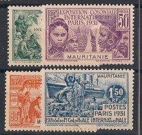 MAURITANIE - 1931 - N°YT. 62 à 65 - Exposition Coloniale - Série Complète - Neuf Luxe ** / MNH / Postfrisch - Unused Stamps