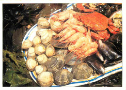 Recettes De Cuisine - Fruits De Mer - Coques Palourdes Crevettes étrilles Moules - Gastronomie - CPM - Carte Neuve - Voi - Ricette Di Cucina