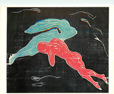 Art - Peinture - Edvard Munch - Mote I Verdensrommet (Tresnitt -1899) - Encounter In Space (Woodcut) - Carte Neuve - CPM - Peintures & Tableaux