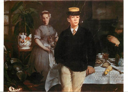 Art - Peinture - Edouard Manet - Fruhstùck Im Atelier , 1868 - CPM - Voir Scans Recto-Verso - Paintings