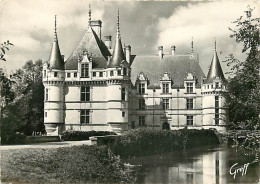 37 - Azay Le Rideau - Le Château - Mention Photographie Véritable - Carte Dentelée - CPSM Grand Format - Etat Pli Visibl - Azay-le-Rideau