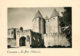 11 - Carcassonne - La Cité De Carcassonne - La Porte Narbonnaise - Carte Dentelée - CPSM Grand Format - Voir Scans Recto - Carcassonne
