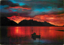 Norvège - Midnattstemning I Lyngen - Midnight Mood At Lyngen - Norge - Norway - CPM - Carte Neuve - Voir Scans Recto-Ver - Norvège