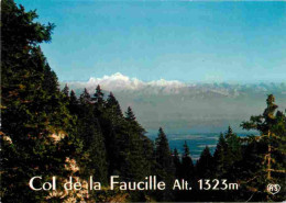 01 - Le Col De La Faucille - La Chaîne Des Alpes Le Mont-Blanc Et Le Lac Léman Vus Du Col De La Faucille - CPM - Voir Sc - Non Classés