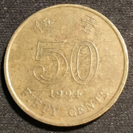 HONG KONG - 50 CENTS 1994 - Fleur De Bauhinia Blakeana - KM 68 - Hong Kong