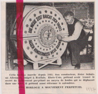 Buffalo USA - Horloge Perpétuel De Peter Schulz - Orig. Knipsel Coupure Tijdschrift Magazine - 1937 - Non Classés