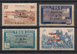 TOGO - 1941 - N°YT. 211 à 214 - Secours National - Série Complète - Neuf Luxe** / MNH / Postfrisch - Unused Stamps