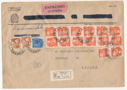 MICHELANGIOLESCA LOTTO DI 13 ESPRESSI - 1961-70: Poststempel
