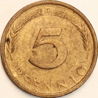 Germany Federal Republic - 5 Pfennig 1971 D, KM# 107 (#4569) - 5 Pfennig