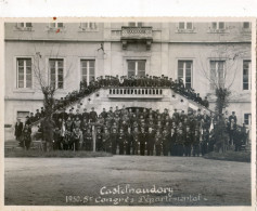 Castelnaudary  Le 2 Avril 1950 - 5  Congrès Départemental De La Protection Civile - Sapeurs Pompiers Photo Originale - Europe