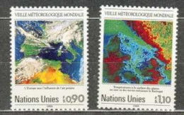 ONU GENEVE MNH ** 176-177 Veille Météorologique Mondiale Météo - Neufs