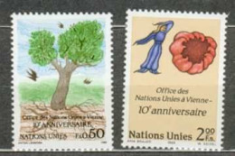 ONU GENEVE MNH ** 178-179 Arbre Et Oiseau Bird Centre De Vienne - Unused Stamps