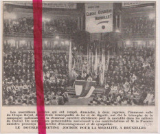 Bruxelles - Meeting Jociste Au Cirque Royal  - Orig. Knipsel Coupure Tijdschrift Magazine - 1937 - Unclassified