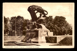 POLOGNE - WARSZAWA - MONUMENT DE CHOPIN - Pologne