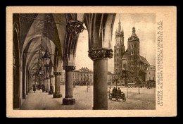 POLOGNE - CRACOVIE - LA HALLE AUX DRAPS ET L'EGLISE DE NOTRE-DAME - Pologne