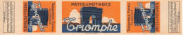 00133 "ETICHETTA  PATES  A POTAGES  TAGANROX EXTRA SUPERIEUR- TRIOMPHE - GR 250" ETICH. ORIG - Sonstige & Ohne Zuordnung