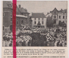 Lobbes - Croisade Eucharistique - Orig. Knipsel Coupure Tijdschrift Magazine - 1937 - Ohne Zuordnung