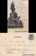 Ansichtskarte Leipzig Bismarckdenkmal (coloriert) 1901  - Leipzig