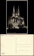 Ansichtskarte Köln Dom-Beleuchtung. 1932 - Koeln