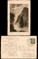 Sankt Goar Rheintal An Der Loreley Federzeichnung 1932  Gel Stempel Hochplateau - St. Goar