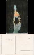 Postcard Bornholm Den „vaade Oon" Ved Hammershus 1911 - Danemark