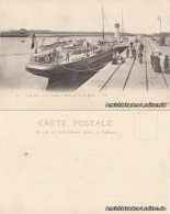 CPA Calais Le Steamer "Le Nord" Et Les Quais 1912  - Calais