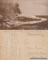 Ansichtskarte  Torpedoboot S. 146 Im Sturm 1915  - Oorlog