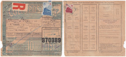 COLIS POSTAUX. R. N° 201. ET 178. 1943. 12,300Kg . BLOIS TRANSIT POUR PARIS  / 6000 - Cartas & Documentos