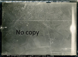 PHOTO FRANCAISE - VUE AERIENNE DE LA VILLE DE NOYON EN 1918 OISE - GUERRE 1914 1918 - Guerra, Militari