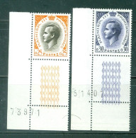 Monaco   Yvert  544 Et 545   * *  TB  Coin De Feuille  - Unused Stamps