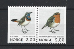 Norway 1982 Birds Pair Y.T. 816/817 ** - Nuovi