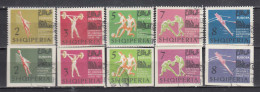 Albania 1963 - Sports: European Championships, Perf.+imperforated, Mi-Nr. 763/67+768/72, Used - Albania