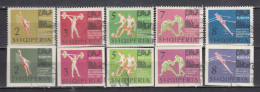 Albania 1963 - Sports: European Championships, Perf.+imperforated, Mi-Nr. 763/67+768/72, Used - Albanien