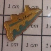 610D  Pins Pin's / Rare & Belle Qualité / VILLES / PONT SAINT ESPRIT Et Rivière Petit Jésus ? GARD AU GORILLE - Villes