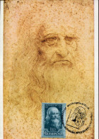 X0458 Hungary, Maximum Card 1974  Selfportrait Of Leonardo Da Vinci - Andere & Zonder Classificatie