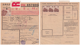 COLIS POSTAUX. R. N° 208. ET 177 X 3. 1943. 3,226Kg . 3000Fr. PARIS POUR BORDEAUX  / 6000 - Cartas & Documentos