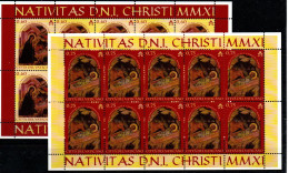 2011 - Vaticano 1594/95 Santo Natale - Minifoglio   ++++++++ - Nuovi