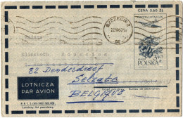 1, 17 POLAND, 1957, AIR MAIL, COVER TO BELGIUM - Otros & Sin Clasificación