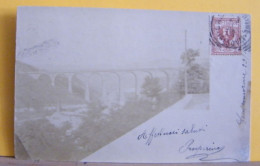 (CA/2) CAMPOMORONE - FOTOGRAFICA - PONTE FERROVIARIO - VIAGGIATA 1903 - Other & Unclassified