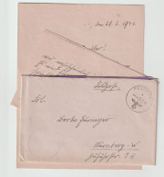 German Feldpost WW2 From Abbeville-Drucat In France - I/Jagdgeschwader 51 Posted 21.2.1941. Postal Weight 0,04 Kg. Pleas - Militaria