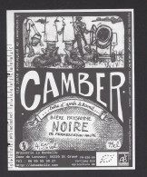 Etiquette De Bière Noire    -  Camber -   Brasserie La Bambelle  à  Saint Gravé  (56) - Cerveza