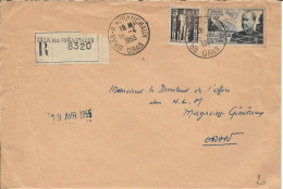 Algérie  LR Oran Mirauchaux 18/04/55 - Cartas & Documentos