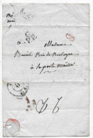 Lettre AN 4 Petite Poste De PARIS Cachet De Facteur G/PP + G/13 - 1801-1848: Precursores XIX