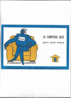 Buvard Ancien Le Compteur Bleu Puissance Confort - Electricidad & Gas